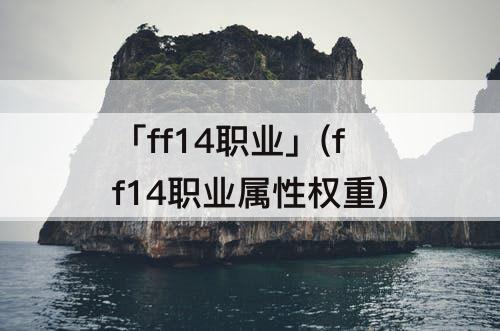 「ff14职业」(ff14职业属性权重)