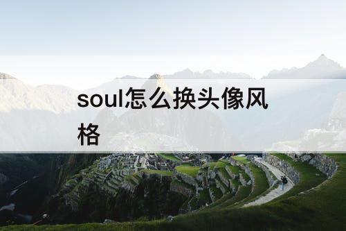 soul怎么换头像风格