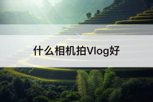 什么相机拍Vlog好