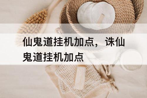 仙鬼道挂机加点，诛仙鬼道挂机加点