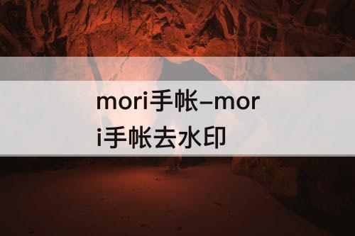 mori手帐-mori手帐去水印