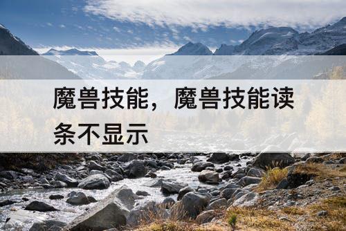 魔兽技能，魔兽技能读条不显示