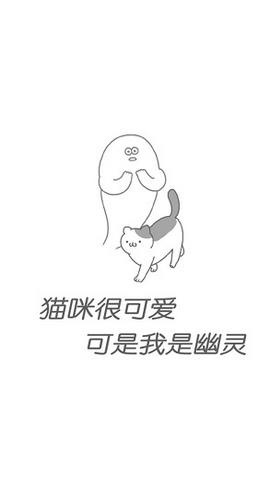 猫咪很可爱可是我是幽灵