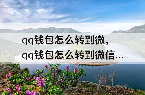 qq钱包怎么转到微，qq钱包怎么转到微信零钱