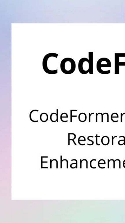 codeformer手机版