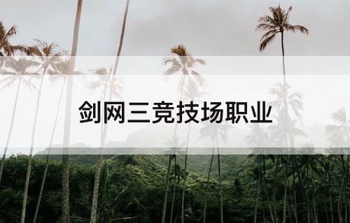 剑网三竞技场职业